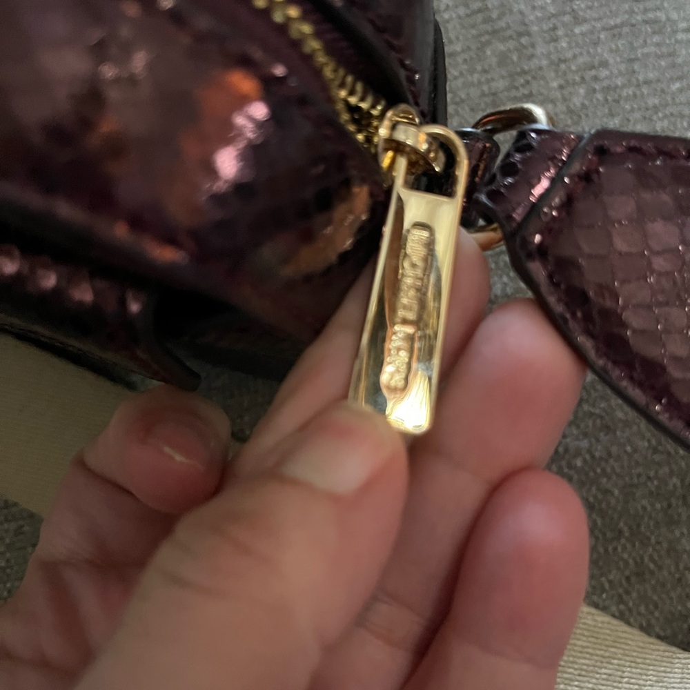 Michael Kors Shimmering Burgundy Crossbody Bag - Picture 12 of 12